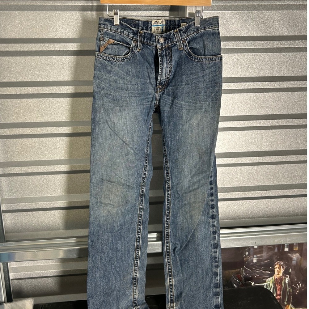 Ariat Traditional Relaxed Boot Cut Jeans Mens 30 Blue Western Cowboy Workwear